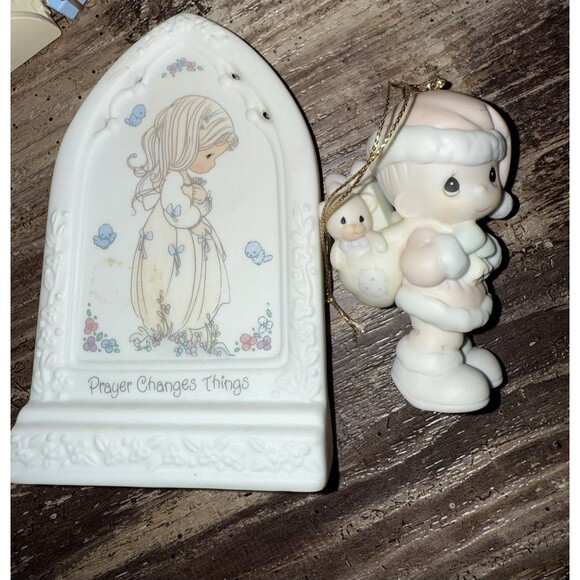 VTG. Precious Moments Christmas Ornament Decor Snow globe 80’-06 Rare Collection - Picture 3 of 16